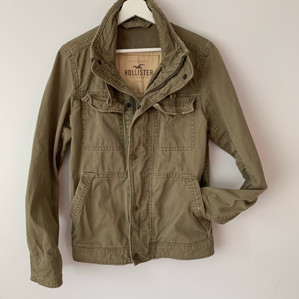 Hollister Men's Green Field Jacket Size Mens Small